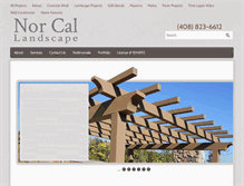 Tablet Screenshot of norcallandscape.com